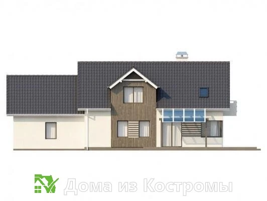 Проект каркасного дома КДК-14