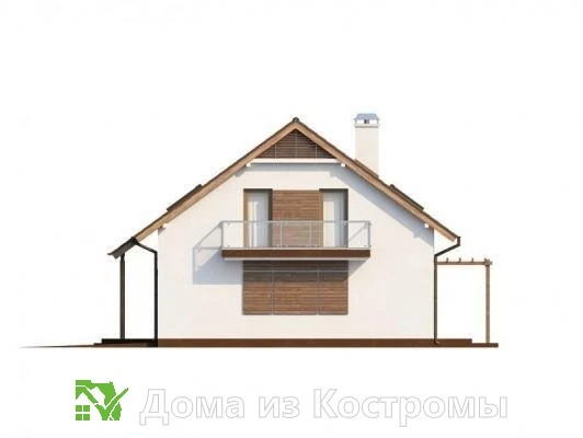 Проект каркасного дома КДК-20
